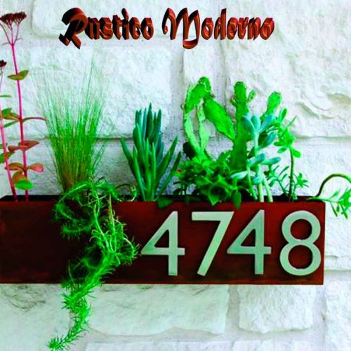 Caixa Para Plantas Com Números Ou Letras Nº01