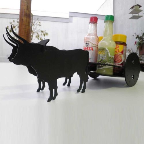 Porta Temperos E Condimentos Carro De Boi